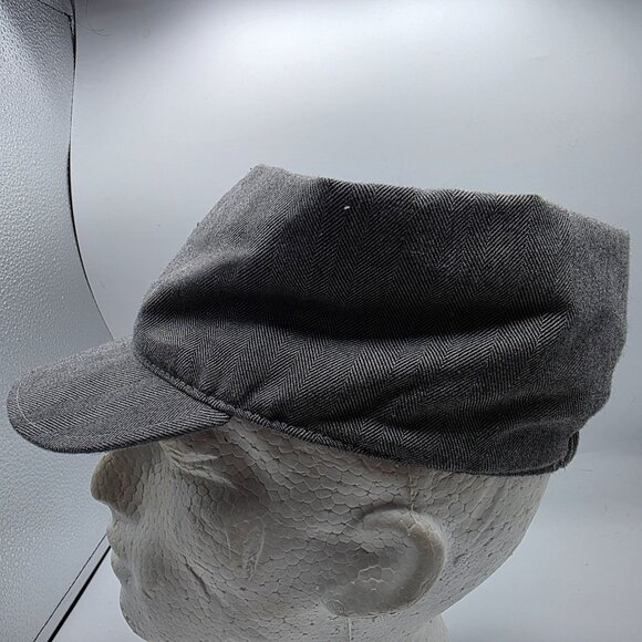 Nightmare Before Christmas Jack Skellington Adult Gray Herringbone Cap Purple - Picture 2 of 9